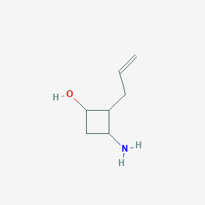 3-Amino-2-prop-2-enylcyclobutan-1-ol