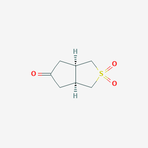 (3As,6aR)-2,2-dioxo-1,3,3a,4,6,6a-hexahydrocyclopenta[c]thiophen-5-one