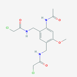 N,N'-[(4-Acetamido-6-methoxy-1,3-phenylene)bis(methylene)]bis(2-chloroacetamide)