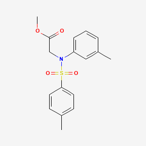 molecular formula C17H19NO4S B2459989 Methyl N-(3-methylphenyl)-N-[(4-methylphenyl)sulfonyl]glycinate CAS No. 592470-93-4