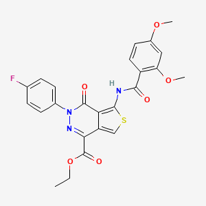 Ethyl 5-(2,4-dimethoxybenzamido)-3-(4-fluorophenyl)-4-oxo-3,4-dihydrothieno[3,4-d]pyridazine-1-carboxylate