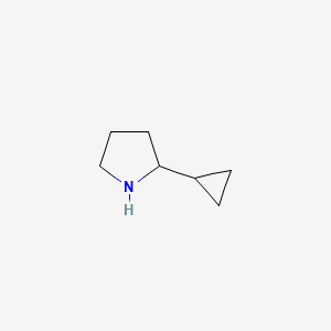 molecular formula C7H13N B2460007 2-Cyclopropylpyrrolidine CAS No. 383127-10-4