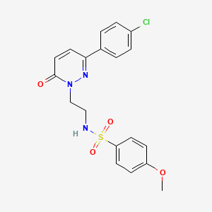 N-(2-(3-(4-chlorophenyl)-6-oxopyridazin-1(6H)-yl)ethyl)-4-methoxybenzenesulfonamide