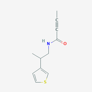 N-(2-Thiophen-3-ylpropyl)but-2-ynamide