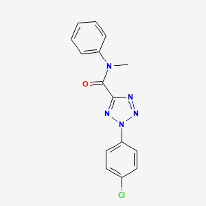 2-(4-chlorophenyl)-N-methyl-N-phenyl-2H-tetrazole-5-carboxamide