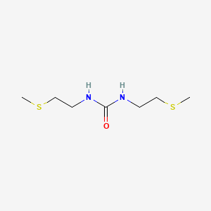 molecular formula C7H16N2OS2 B2460025 1,3-bis[2-(methylsulfanyl)ethyl]urea CAS No. 96551-32-5