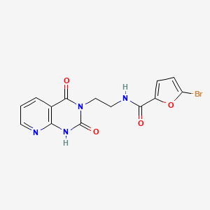5-bromo-N-(2-(2,4-dioxo-1,2-dihydropyrido[2,3-d]pyrimidin-3(4H)-yl)ethyl)furan-2-carboxamide