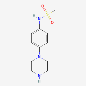 N-[4-(piperazin-1-yl)phenyl]methanesulfonamide