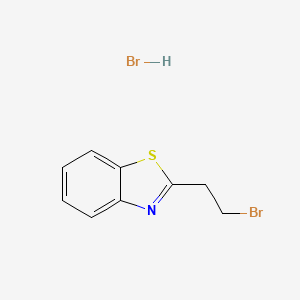 molecular formula C9H9Br2NS B2460072 2-(2-Bromoethyl)-1,3-benzothiazole;hydrobromide CAS No. 90725-76-1