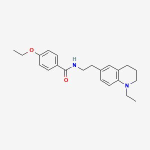 molecular formula C22H28N2O2 B2460074 4-ethoxy-N-(2-(1-ethyl-1,2,3,4-tetrahydroquinolin-6-yl)ethyl)benzamide CAS No. 955593-56-3