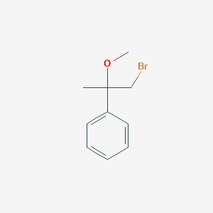 molecular formula C10H13BrO B2460079 (1-Bromo-2-methoxypropan-2-yl)benzene CAS No. 126990-14-5