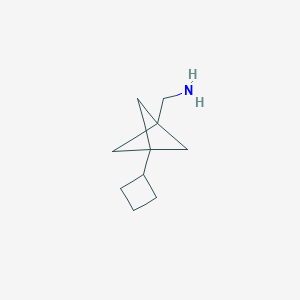 molecular formula C10H17N B2460091 (3-Cyclobutyl-1-bicyclo[1.1.1]pentanyl)methanamine CAS No. 2287283-56-9
