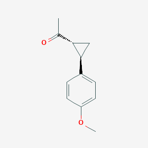 molecular formula C12H14O2 B2460092 1-[(1R,2R)-2-(4-methoxyphenyl)cyclopropyl]ethanone CAS No. 30625-68-4