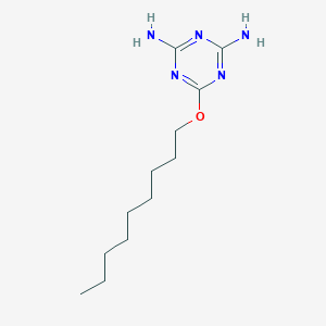 molecular formula C12H23N5O B024601 s-Triazine, 4,6-diamino-2-nonoxy- CAS No. 19619-57-9