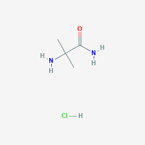 molecular formula C4H11ClN2O B2460100 2-Amino-2-methylpropanamide hydrochloride CAS No. 16252-90-7; 17704-74-4