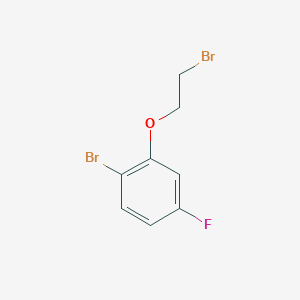 molecular formula C8H7Br2FO B2460155 1-Bromo-2-(2-bromoethoxy)-4-fluorobenzene CAS No. 1358783-41-1