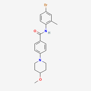 molecular formula C20H23BrN2O2 B2460233 N-(4-bromo-2-methylphenyl)-4-(4-methoxypiperidin-1-yl)benzamide CAS No. 2034223-42-0