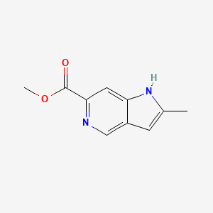molecular formula C10H10N2O2 B2460339 methyl 2-methyl-1H-pyrrolo[3,2-c]pyridine-6-carboxylate CAS No. 2227205-23-2