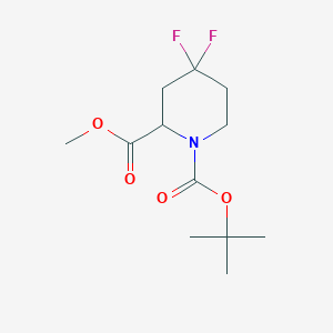 B2460362 1-Tert-butyl 2-methyl 4,4-difluoropiperidine-1,2-dicarboxylate CAS No. 1255666-28-4