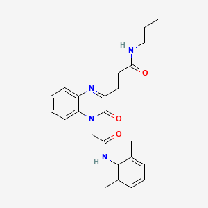 2-({1-[(3-fluorophenyl)acetyl]piperidin-4-yl}methoxy)-N-isopropylbenzamide