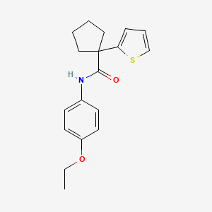 N-(4-ethoxyphenyl)-1-(thiophen-2-yl)cyclopentanecarboxamide