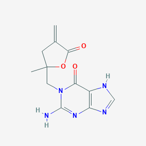 molecular formula C12H13N5O3 B024604 Guanine derivative CAS No. 105970-04-5