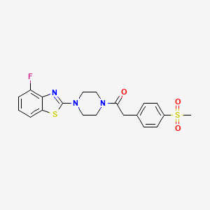 1-(4-(4-Fluorobenzo[d]thiazol-2-yl)piperazin-1-yl)-2-(4-(methylsulfonyl)phenyl)ethanone