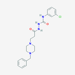 1-[3-(4-Benzylpiperazin-1-yl)propanoylamino]-3-(3-chlorophenyl)urea