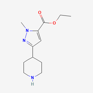 Ethyl 2-methyl-5-piperidin-4-ylpyrazole-3-carboxylate