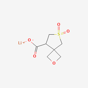 molecular formula C7H9LiO5S B2460444 Lithium;6,6-dioxo-2-oxa-6lambda6-thiaspiro[3.4]octane-8-carboxylate CAS No. 2418708-70-8