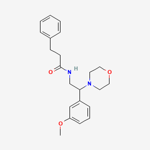 N-(2-(3-methoxyphenyl)-2-morpholinoethyl)-3-phenylpropanamide