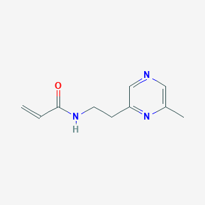 molecular formula C10H13N3O B2460484 N-[2-(6-Methylpyrazin-2-yl)ethyl]prop-2-enamide CAS No. 2305308-51-2