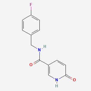 molecular formula C13H11FN2O2 B2460518 N-[(4-fluorophenyl)methyl]-6-hydroxypyridine-3-carboxamide CAS No. 848254-53-5