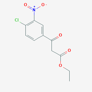 molecular formula C11H10ClNO5 B2460593 Ethyl 3-(4-chloro-3-nitrophenyl)-3-oxopropanoate CAS No. 110473-56-8
