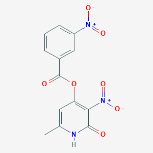 (6-methyl-3-nitro-2-oxo-1H-pyridin-4-yl) 3-nitrobenzoate