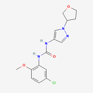 1-(5-chloro-2-methoxyphenyl)-3-(1-(tetrahydrofuran-3-yl)-1H-pyrazol-4-yl)urea