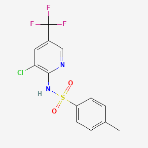 N-[3-chloro-5-(trifluoromethyl)-2-pyridinyl]-4-methylbenzenesulfonamide
