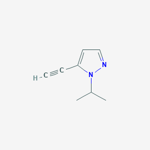 molecular formula C8H10N2 B2460672 5-ethynyl-1-(propan-2-yl)-1H-pyrazole CAS No. 1690560-11-2