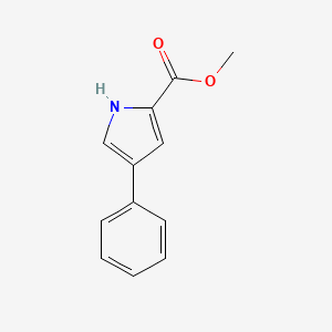 molecular formula C12H11NO2 B2460687 Methyl 4-phenyl-1H-pyrrole-2-carboxylate CAS No. 903560-42-9