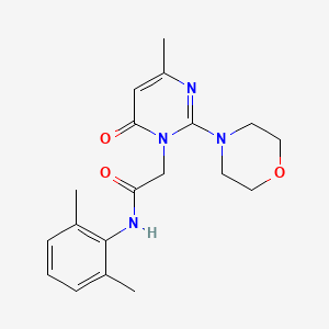 molecular formula C19H24N4O3 B2460710 N-(2,6-dimethylphenyl)-2-[4-methyl-2-(morpholin-4-yl)-6-oxo-1,6-dihydropyrimidin-1-yl]acetamide CAS No. 1251560-09-4