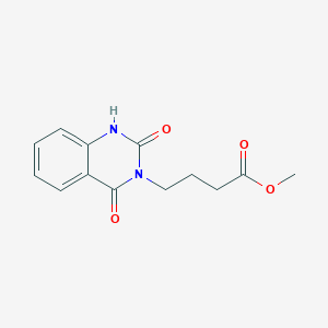 molecular formula C13H14N2O4 B2460743 methyl 4-(2,4-dioxo-1,2-dihydroquinazolin-3(4H)-yl)butanoate CAS No. 136848-25-4