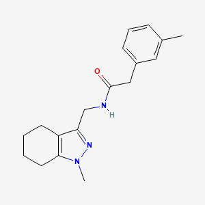 molecular formula C18H23N3O B2460763 N-[(1-methyl-4,5,6,7-tetrahydro-1H-indazol-3-yl)methyl]-2-(3-methylphenyl)acetamide CAS No. 1448028-79-2