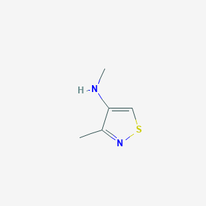 molecular formula C5H8N2S B2460962 N,3-dimethyl-1,2-thiazol-4-amine CAS No. 2230799-39-8