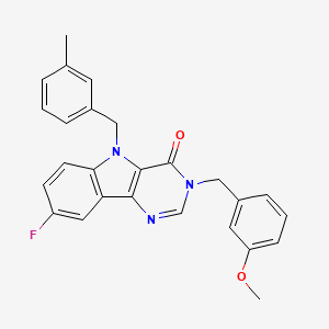 8-fluoro-3-(3-methoxybenzyl)-5-(3-methylbenzyl)-3H-pyrimido[5,4-b]indol-4(5H)-one