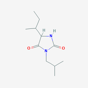 5-(Butan-2-yl)-3-(2-methylpropyl)imidazolidine-2,4-dione