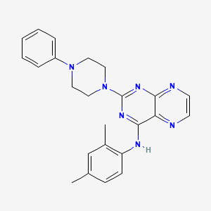 N-(2,4-dimethylphenyl)-2-(4-phenylpiperazin-1-yl)pteridin-4-amine