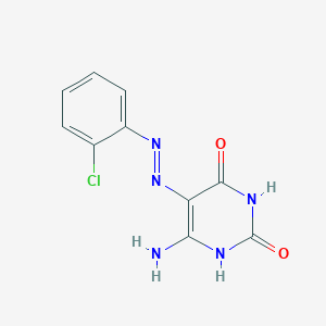 (E)-5-(2-(2-chlorophenyl)hydrazono)-2-hydroxy-6-imino-5,6-dihydropyrimidin-4(3H)-one