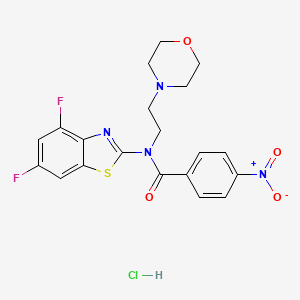 N-(4,6-difluorobenzo[d]thiazol-2-yl)-N-(2-morpholinoethyl)-4-nitrobenzamide hydrochloride