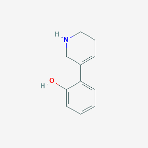 molecular formula C11H13NO B2461085 2-(1,2,3,6-Tetrahydropyridin-5-yl)phenol CAS No. 2296507-70-3