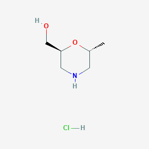 ((2S,6R)-6-methylmorpholin-2-yl)methanol hydrochloride